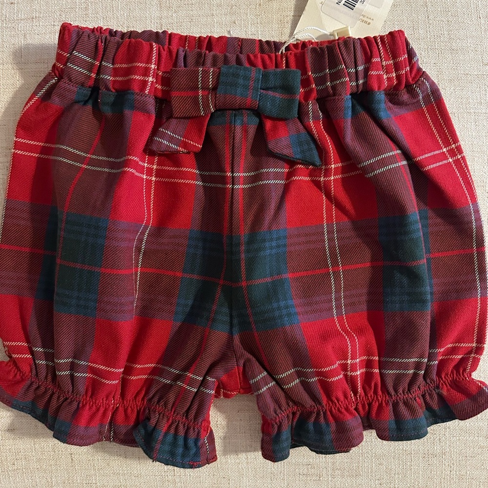 The Beaufort Bonnet Company Red Plaid Kids Shorts